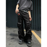 Coverwin spring outfits men summer outfit DSTR Zippers Cargo Pants