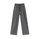 Coverwin  10174 GRAY WIDE STRAIGHT PANTS