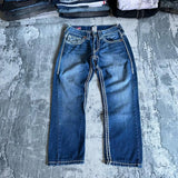 Coverwin Men Fashion Jeans Work Pants High Street Vintage Hip Hop Embroidered Jeans Baggy Casual Straight Versatile Denim Trousers S-XXL