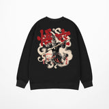 Coverwin Round Neck Hoodie Men's Dark God Wukong High Street Hip-hop Loose Long Sleeved Top 2025 New Spring and Autumn Versatile Casual