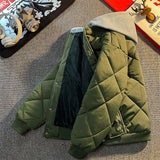 Coverwin American winter street fashion men and women personalized hooded jackets for couples loose retro thick casual Harajuku tops y2k