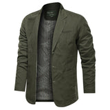 Coverwin 2025 Spring Hot selling Retro Solid Color Outdoor Jacket Suit Men's Business Youth Loose Suit Versatile Men's Casual Coat