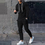 Coverwin 2025 Spring and Autumn New Fashion Trend Versatile Loose Leisure Set Outdoor Sports Set Hoodie Two Piece Set
