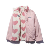 Coverwin Y2K Autumn And Winter New American Fashion Double Zipper Solid Color Warm Oversize Down Jacket Men's Harajuku Couple Casual Coat