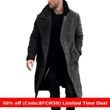 men winter outfits New Woolen Coat Men's Thickened Coat Hot Single Woolen Trench Coat