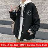 men winter outfits Fat Japanese Ins Style Jacket Men's Hong Kong Style Loose Student Student Baseball Collar Autumn Jacket