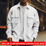 men winter outfits Autumn Men's Solid Color Basic Jacket plus Size Casual Korean Fashion Jacket MD5