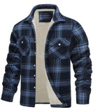 Coverwin 2025 Winter New Fleece Warm Jacket Fashion Collar Checkered Single Breasted Loose Casual Jacket