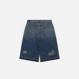 Coverwin Y2k Ripped Washed Jorts