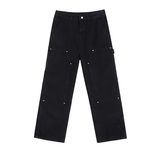 Coverwin  11271 BLACK CARPENTER STRAIGHT PANTS