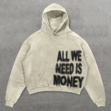 Coverwin Y2k Letter Print hoodies women graphic top oversized hoodie Couples American streetwear goth Harajuku women clothes