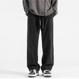 Coverwin Autumn Winter Casual Soft Men Elastic Loose Drawstring Sweatpants Pants Warm College Style Corduroy Warm