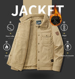 Coverwin 2025 Winter Hot Selling Fleece Jacket Men's Casual Loose Thick Cotton Jacket Fashion Multi Pocket Jacket