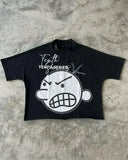 Coverwin Streetwear TShirt Y2K Clothes Mens Harajuku Retro Hip Hop Alien Graphic Print Oversized TShirt Round Neck Short Sleeve Tops