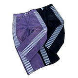 Coverwin Retro American Style Jeans Baggy Straight Demin Pants for Men Line Design Spring Autumn Straight Leg Casual Wide Leg Trousers