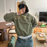 Coverwin Y2k Animal Hoodie Trend Brand Logo Pattern Men Women College Style Streetwear Harajuku Vintage Heavyweight Loose Casual Pullover