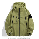 Coverwin Outdoor Men's Jacket New Spring Autumn American Style Functional Trendy Magic Patch Couple Loose Fit Hooded Clothing