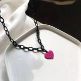 Coverwin " Red Heart Chain" Necklaces