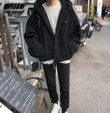 Coverwin 2024 New Fashion Men Spring outfit  No. 5041 WOOLEN FLEECE HOODED JK