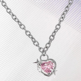 Coverwin "Crystal Heart Pendant" Necklaces