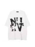 Coverwin High street graffiti letters short-sleeved T-shirt NA725