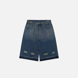 Coverwin Y2k Ripped Washed Jorts