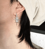 Coverwin GEM SPIKE DANGLE EARRING