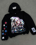 Coverwin American retro clown Printing Hoodies Women new Sweatshirt Oversize Loose Tops Couples 2024 streetwear Goth Popular Y2k Clothes