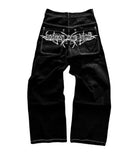 Coverwin Y2K Jeans New Harajuku Hip Hop Bigsize Pattern printing Baggy Jeans High Waist Denim Pants Mens Womens Wide Leg Pants streetwear