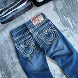 Coverwin Men Fashion Jeans Work Pants High Street Vintage Hip Hop Embroidered Jeans Baggy Casual Straight Versatile Denim Trousers S-XXL