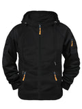 Coverwin New autumn and winter men's fashionable hoodie hooded cardigan with full zipper casual sports hoodie