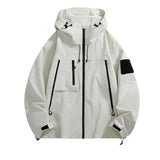 Coverwin Outdoor Men's Jacket New Spring Autumn American Style Functional Trendy Magic Patch Couple Loose Fit Hooded Clothing