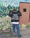 Coverwin 2024 New American Retro New Trend Gothic Letter Patch Oversized Gray Zipper Hoodie Men's Y2K Harajuku Hip-Hop Casual Street Wear