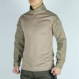 Coverwin Army Outdoors T Shirt Long Sleeve Combat Shirt Tactical Clothing BreathableTraining Hunting Clothes Hiking Shirt Work Wear Men