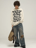 Coverwin lazy wind round neck knit sweater na709