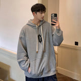 Coverwin Outfit Fashionable Korean Style Men's Street Hooded Sweatshirt New American Y2K Retro Loose Street Casual Thickened Jacket Top