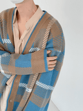 Coverwin Retro Border Cardigan na73