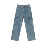 Coverwin 11070 WASHED BLUE CARGO DENIM JEANS