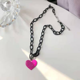 Coverwin " Red Heart Chain" Necklaces