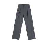 Coverwin  10331 GRAY FOLDED STRAIGHT PANTS