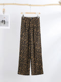 Coverwin 2024 American New Retro Leopard Women Baggy Jeans Y2K Street Fashion Gothic Loose High Waist Casual Wide Leg Denim Trousers