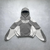 Coverwin Gothic Retro Harajuku Star Embroidered Letter Oversized Hoodie Men's And Women's Y2K American Hip-hop New Trend Sports Hoodie