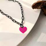 Coverwin " Red Heart Chain" Necklaces