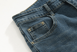 Coverwin  6566 DARK BLUE CROPPED DENIM JEANS