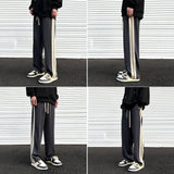 Coverwin  5211 STRIPED STRAIGHT SWEATPANTS