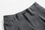 Coverwin  10331 GRAY FOLDED STRAIGHT PANTS