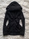 Coverwin-Streetwear Hoodies Women Clothes Punk Zip Up Hoodie Oversized Top Winter Vintage 90s Gothic Sweatshirt Graphic Hoody Y2k Jacket