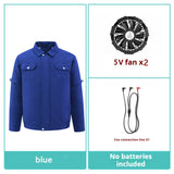 Coverwin 2025 New Sleeveless Men's Summer Outdoor Sunscreen Work Clothes Men's Intelligent Fan Cooling Air Conditioning Clothes