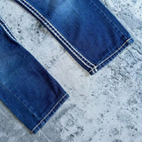 Coverwin Men Fashion Jeans Work Pants High Street Vintage Hip Hop Embroidered Jeans Baggy Casual Straight Versatile Denim Trousers S-XXL