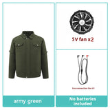 Coverwin 2025 New Sleeveless Men's Summer Outdoor Sunscreen Work Clothes Men's Intelligent Fan Cooling Air Conditioning Clothes